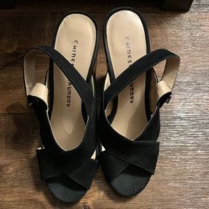 Chinese laundry ballad heel sandals